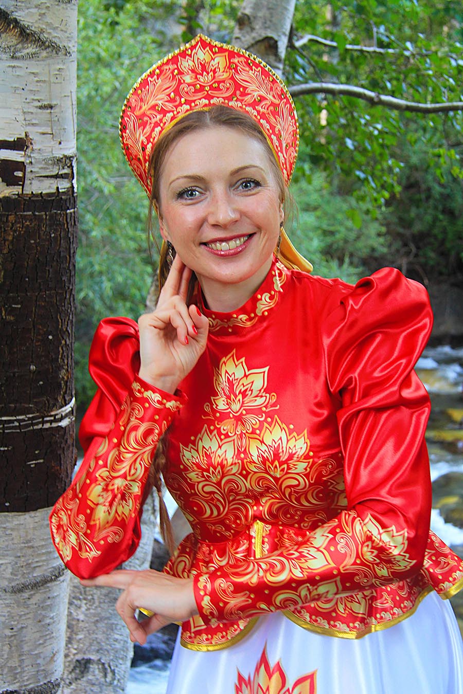 Women in Slavic costumes in Qiqihar