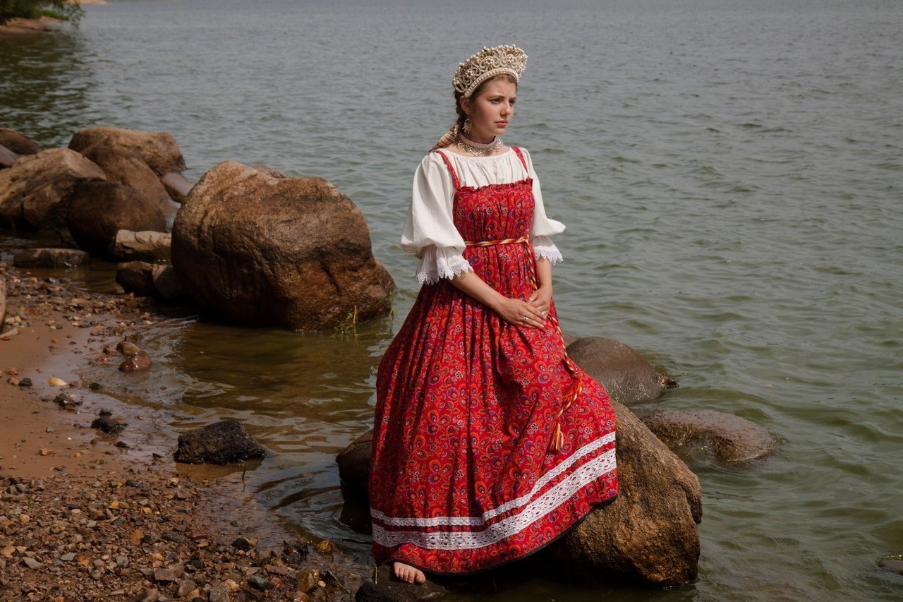 Women in Slavic costumes in Qiqihar