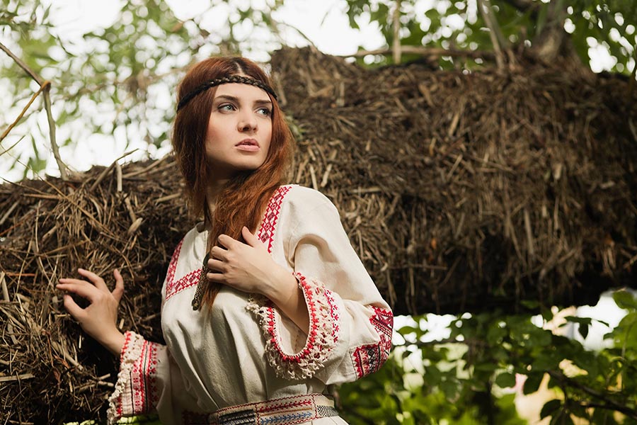 Women in Slavic costumes in Qiqihar
