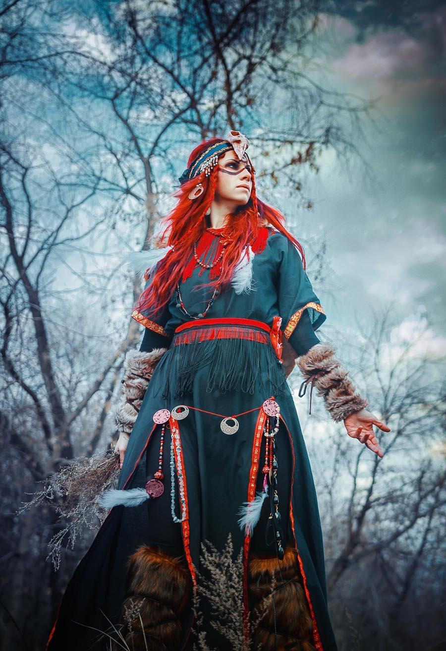 Girls in Slavic costumes underwear in Qiqihar