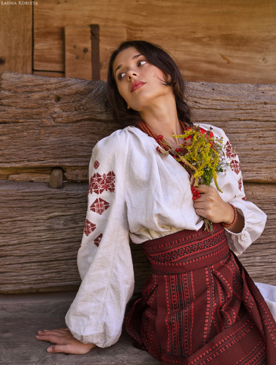 Girls in Slavic costumes in Qiqihar