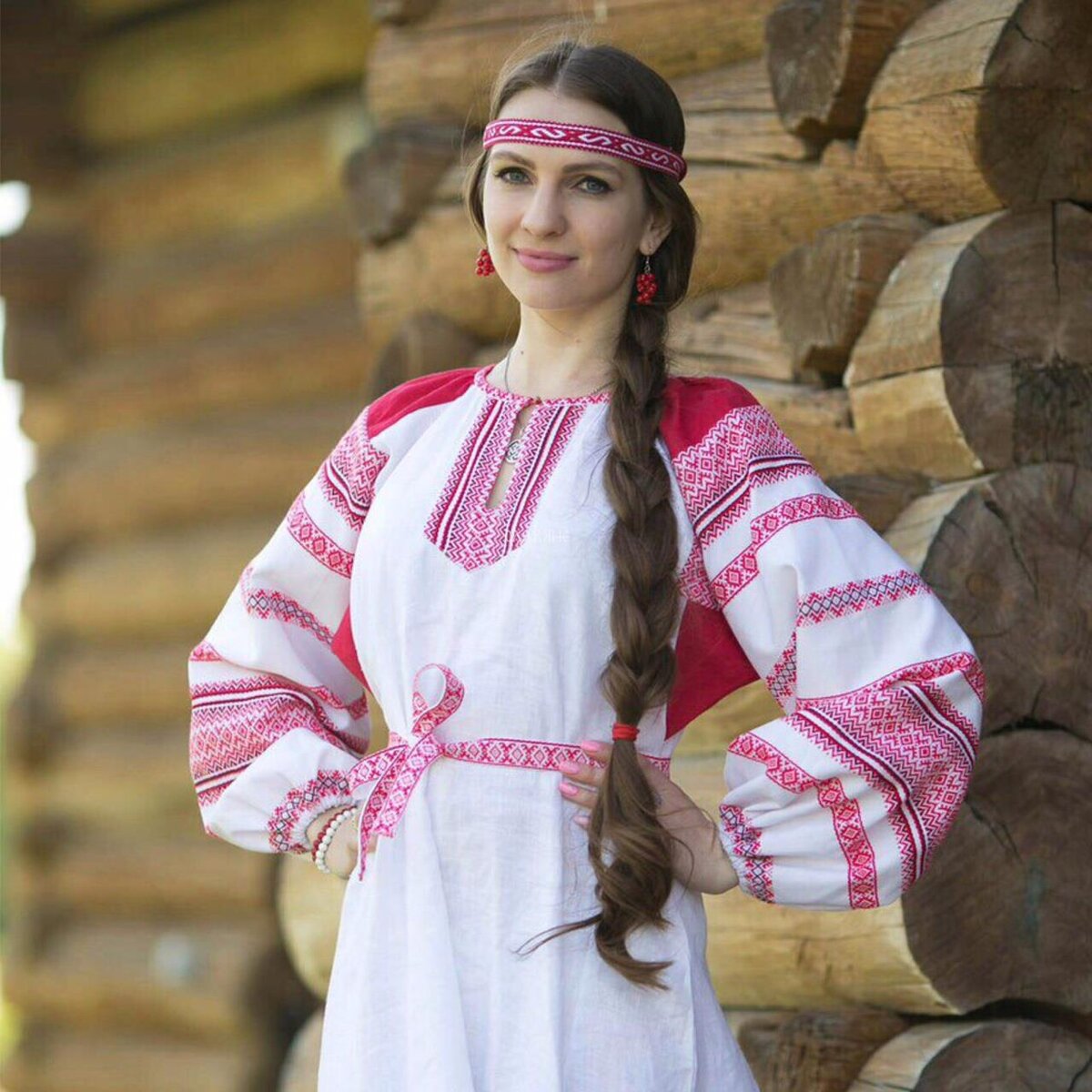 Girls in Slavic costumes in Qiqihar