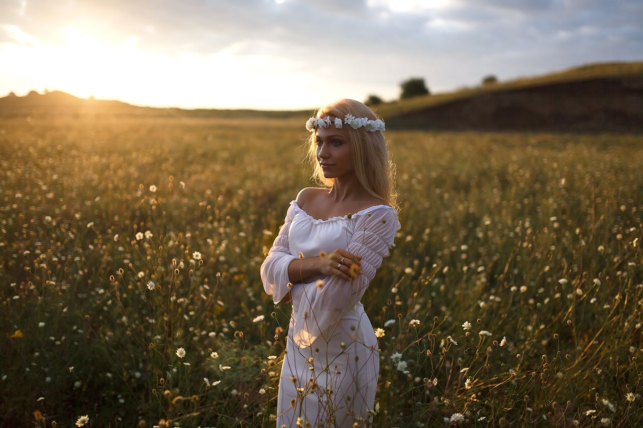 Girls in Slavic costumes in Qiqihar