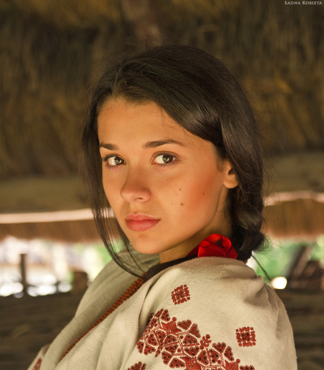 Girls in Slavic costumes in Qiqihar