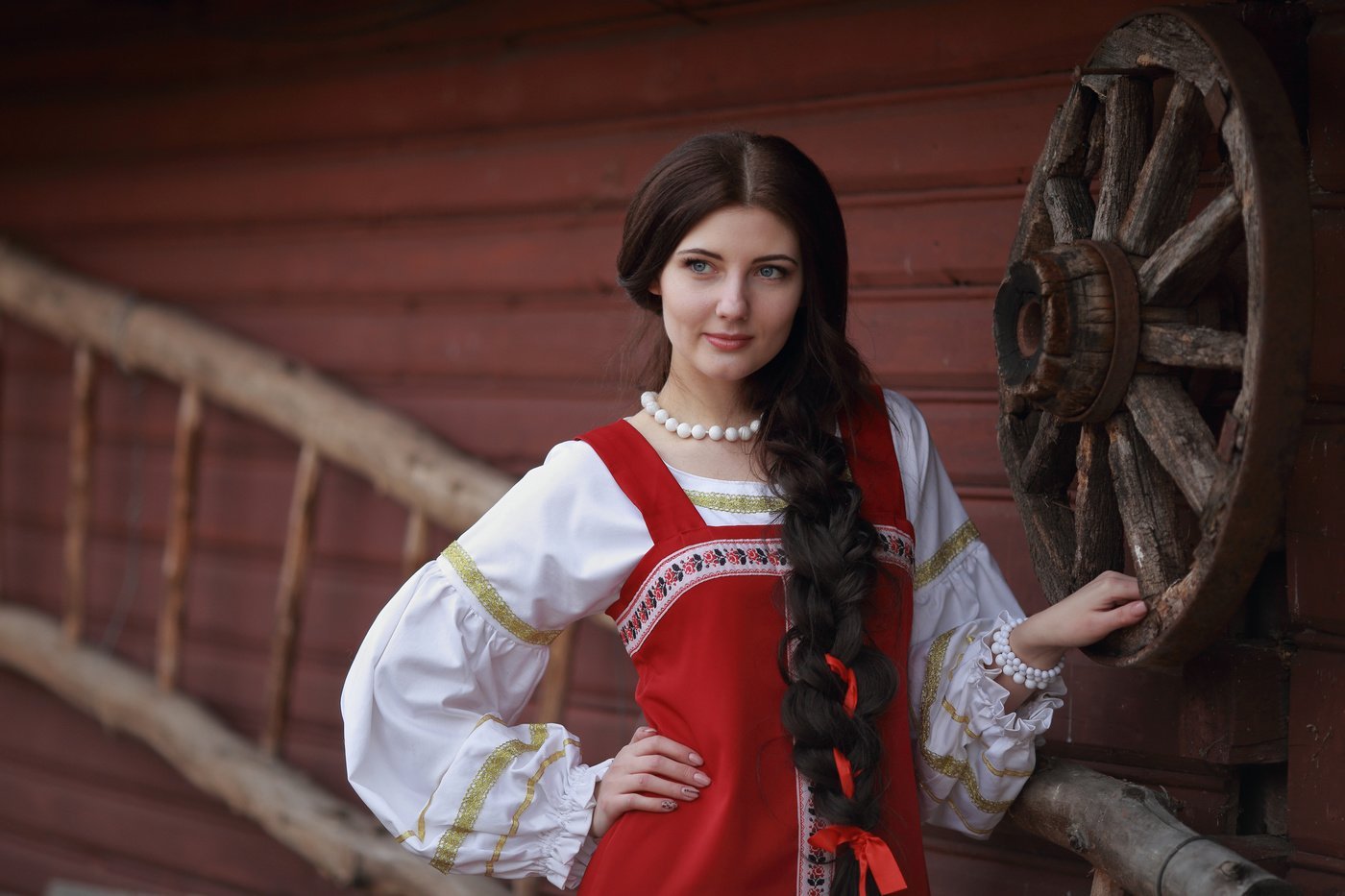 Girls in Slavic costumes in Qiqihar